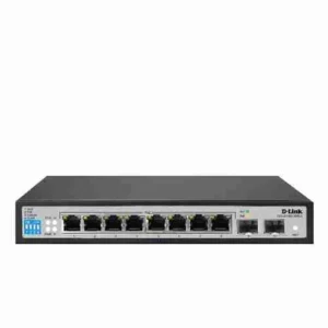 D-Link 8 Port PoE Gigabit Smart Managed Switch – DGS-F1100-10PS-E/B
