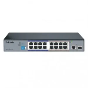 D-Link DES-F1016P-E 250m PoE+ Surveillance Switch with 16 PoE ports